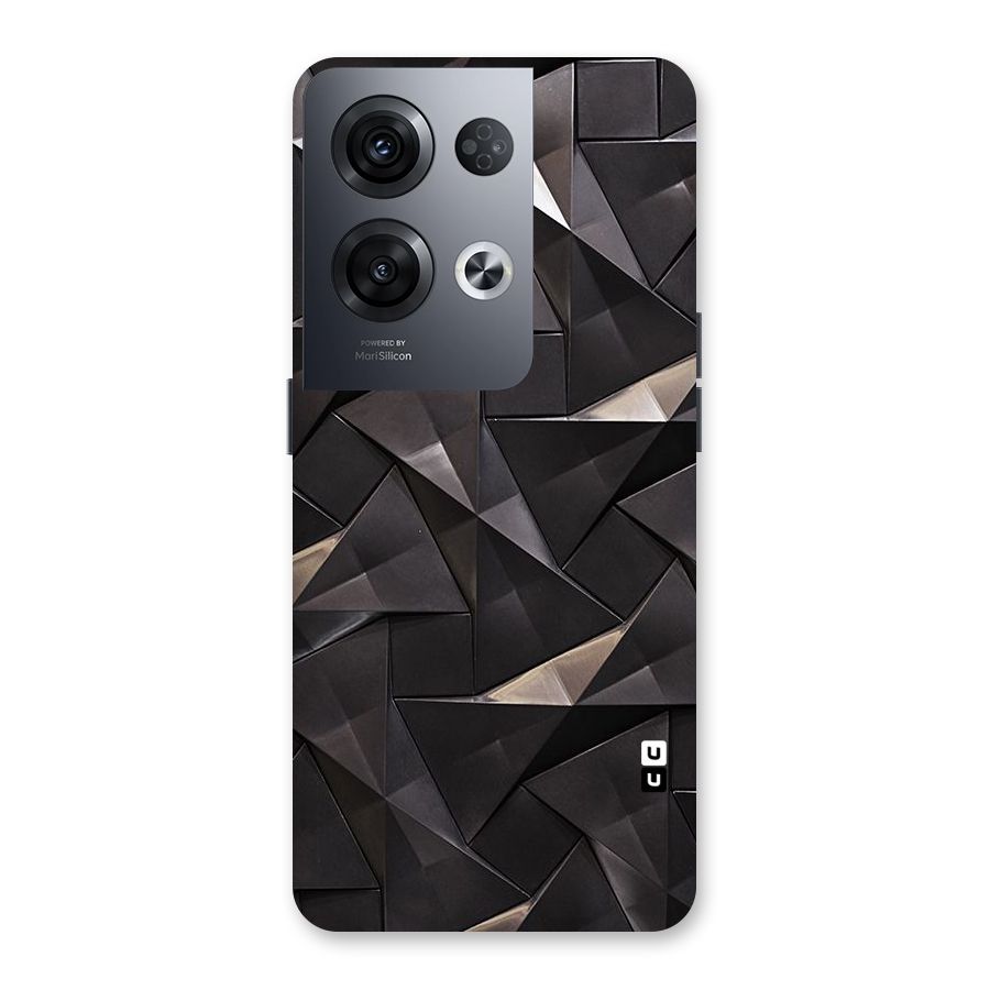 Carved Triangles Back Case for Oppo Reno8 Pro 5G