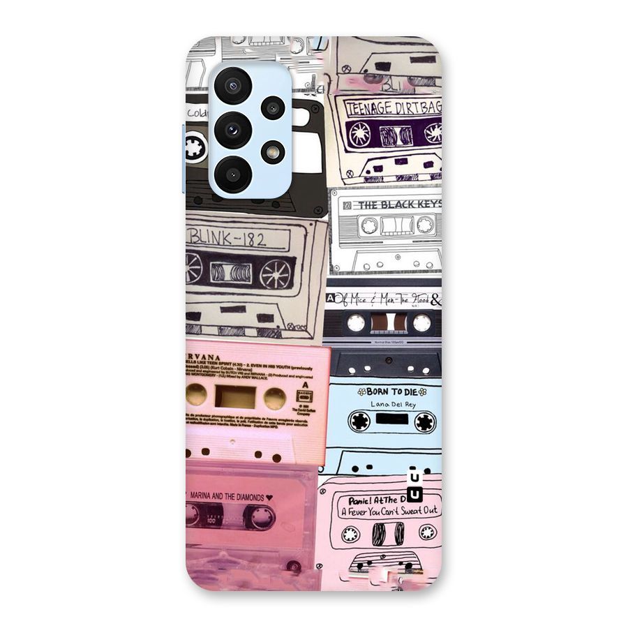 Casette Rolling Back Case for Galaxy A23