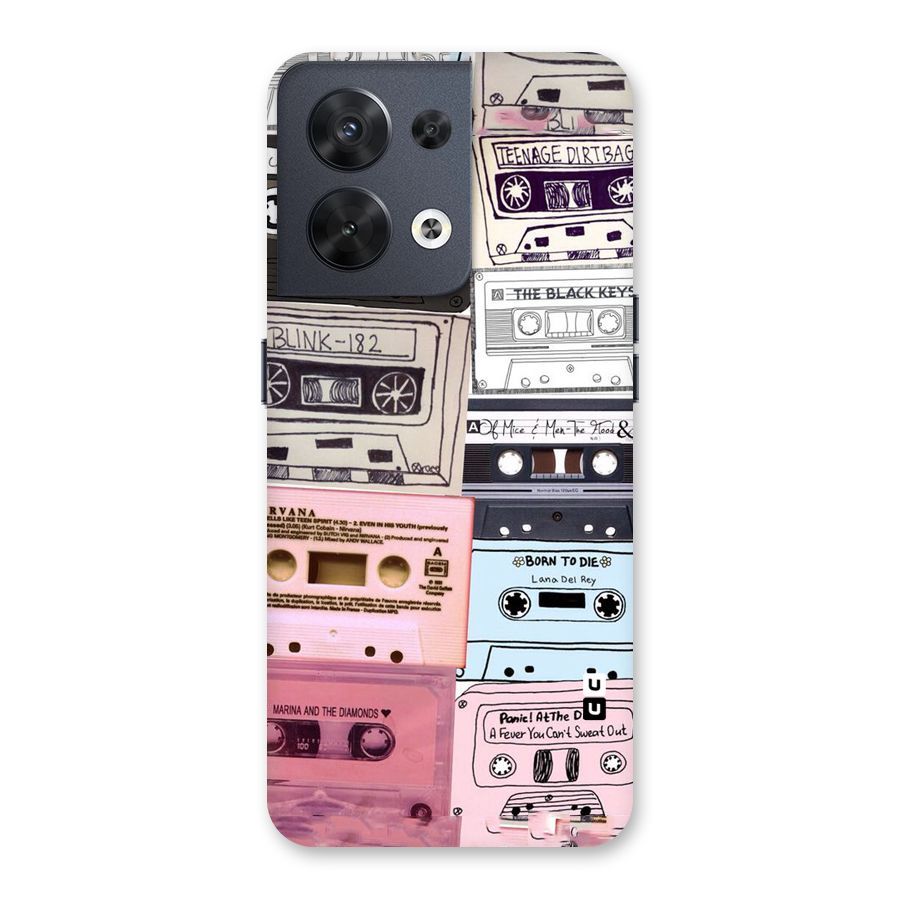 Casette Rolling Back Case for Oppo Reno8 5G