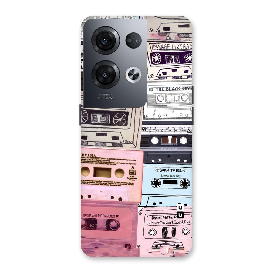Casette Rolling Back Case for Oppo Reno8 Pro 5G
