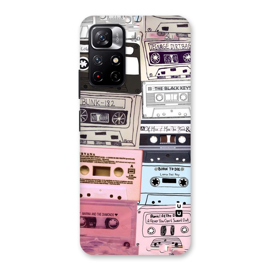 Casette Rolling Back Case for Redmi Note 11T 5G