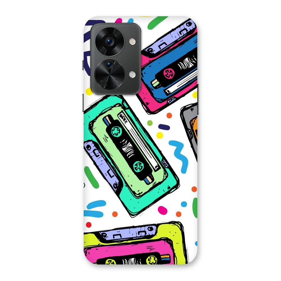 Cassette Pattern Back Case for OnePlus Nord 2T