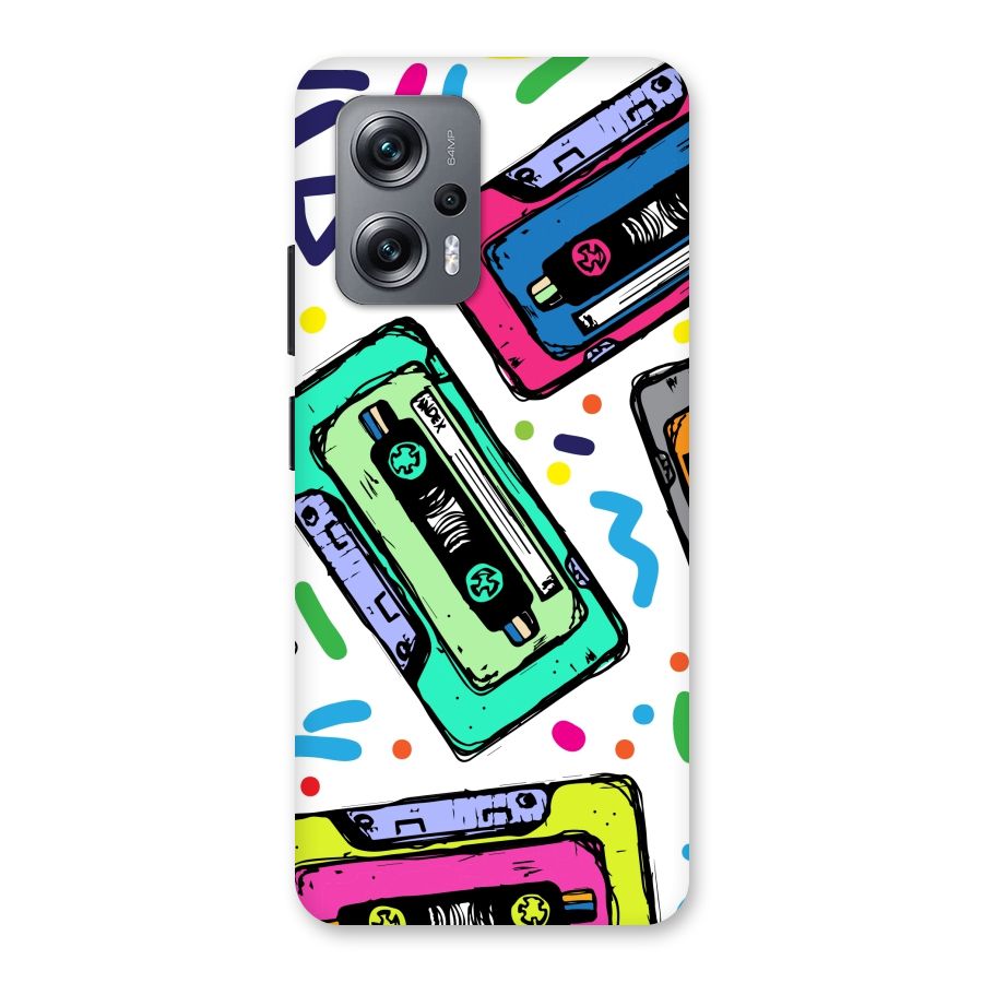 Cassette Pattern Back Case for Redmi K50i
