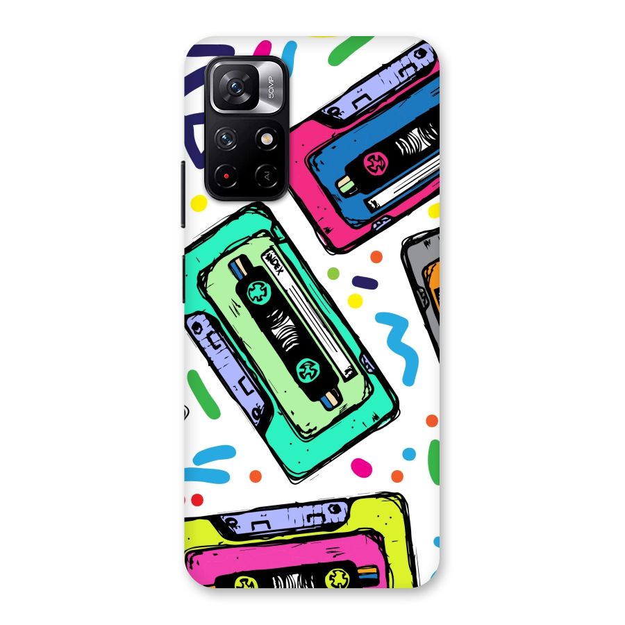 Cassette Pattern Back Case for Redmi Note 11T 5G