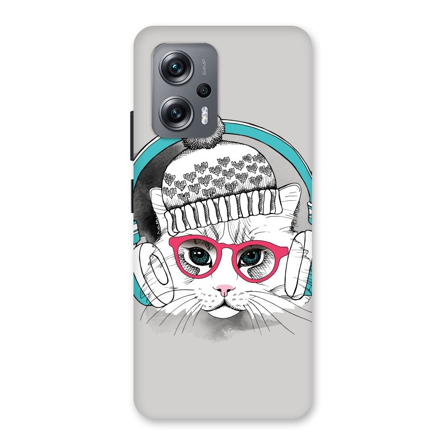 Cat Headphones Back Case for Redmi K50i