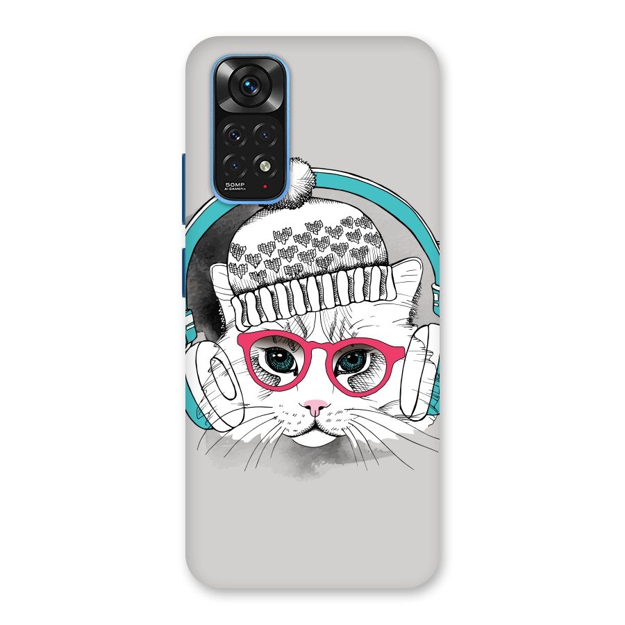 Cat Headphones Back Case for Redmi Note 11S