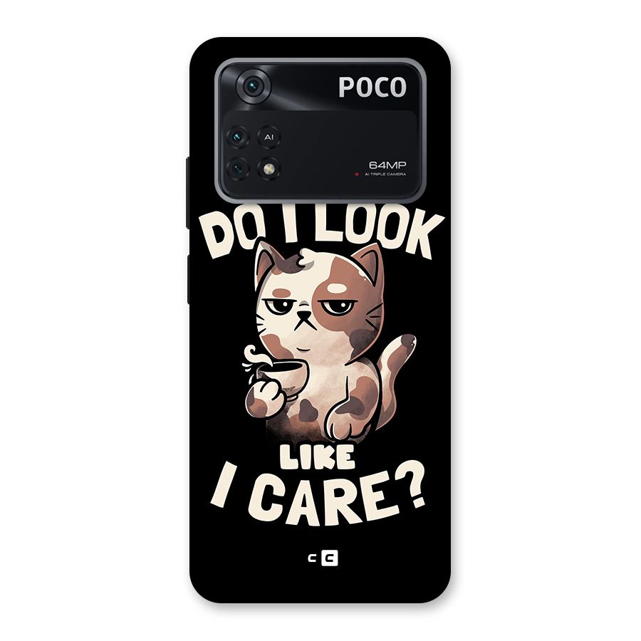 Cat Look Like Care Back Case for Poco M4 Pro 4G