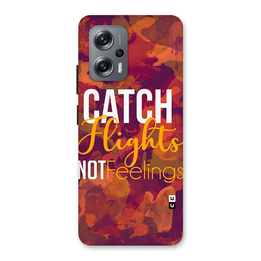 Catch Flights Not Feelings Back Case for Redmi K50i