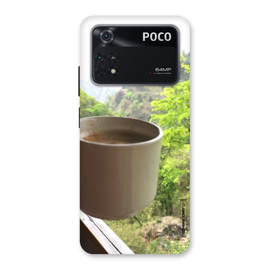 Chai With Mountain View Back Case for Poco M4 Pro 4G