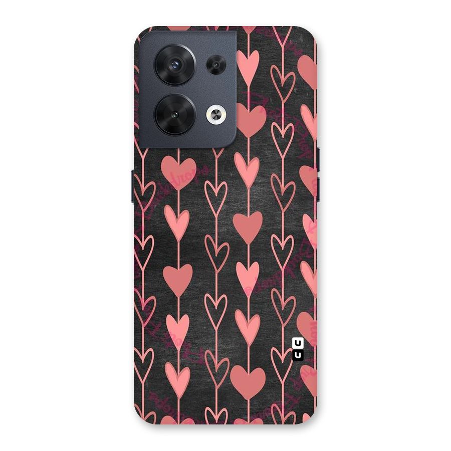Chain Of Hearts Back Case for Oppo Reno8 5G