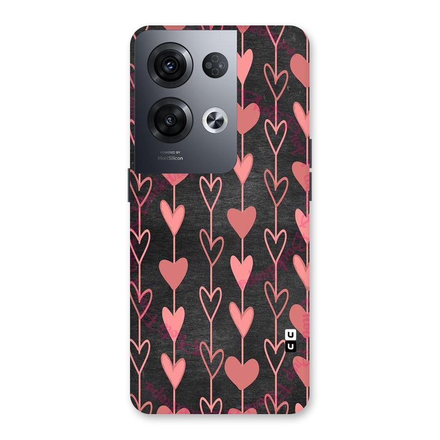 Chain Of Hearts Back Case for Oppo Reno8 Pro 5G