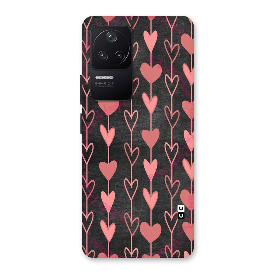 Chain Of Hearts Back Case for Poco F4 5G