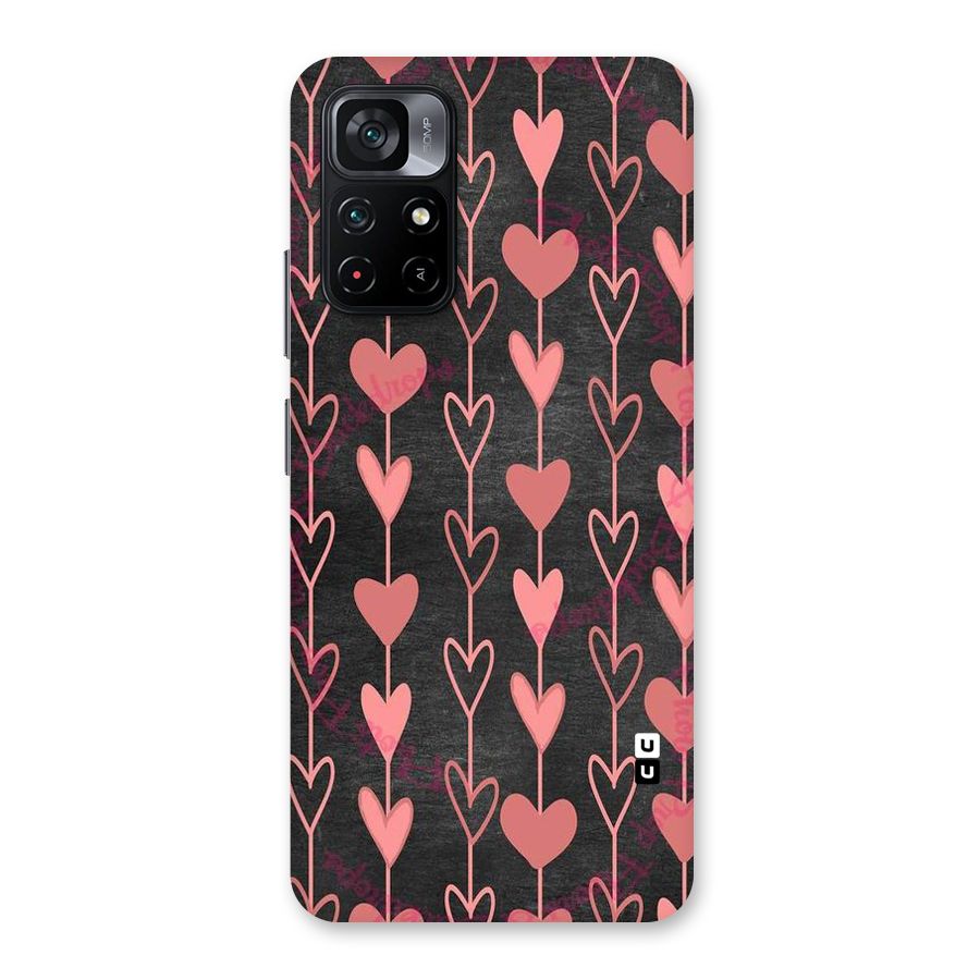 Chain Of Hearts Back Case for Poco M4 Pro 5G