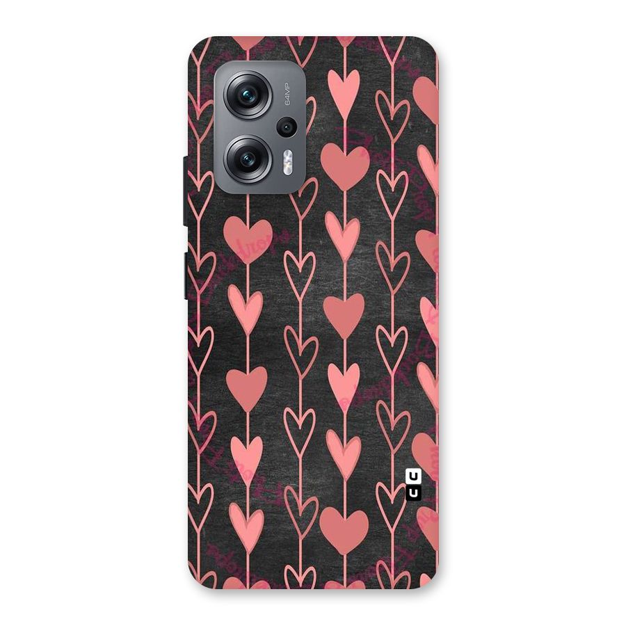 Chain Of Hearts Back Case for Redmi K50i