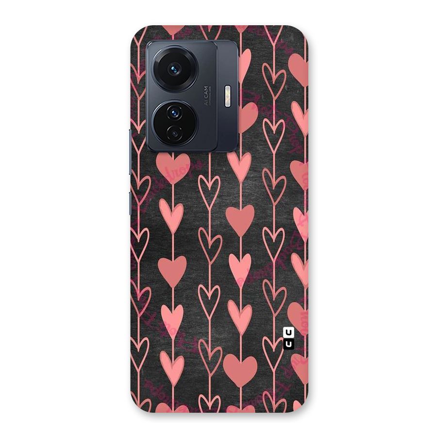 Chain Of Hearts Back Case for Vivo T1 Pro