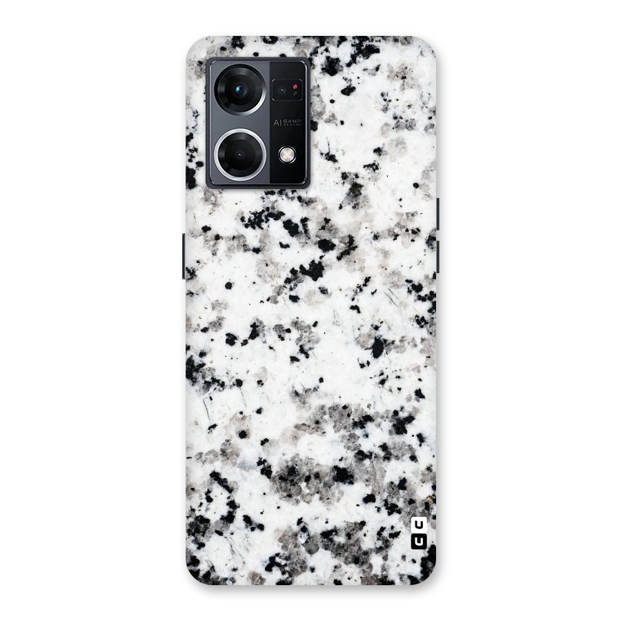 Charcoal Spots Marble Glass Back Case for Oppo F21 Pro 5G