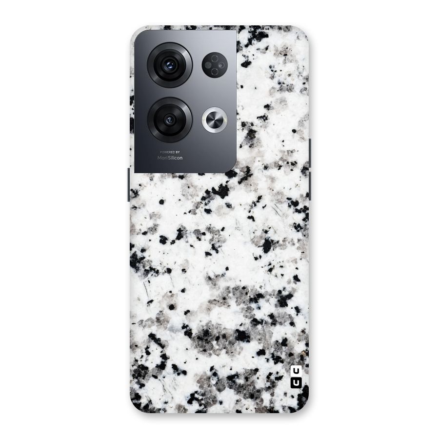 Charcoal Spots Marble Back Case for Oppo Reno8 Pro 5G