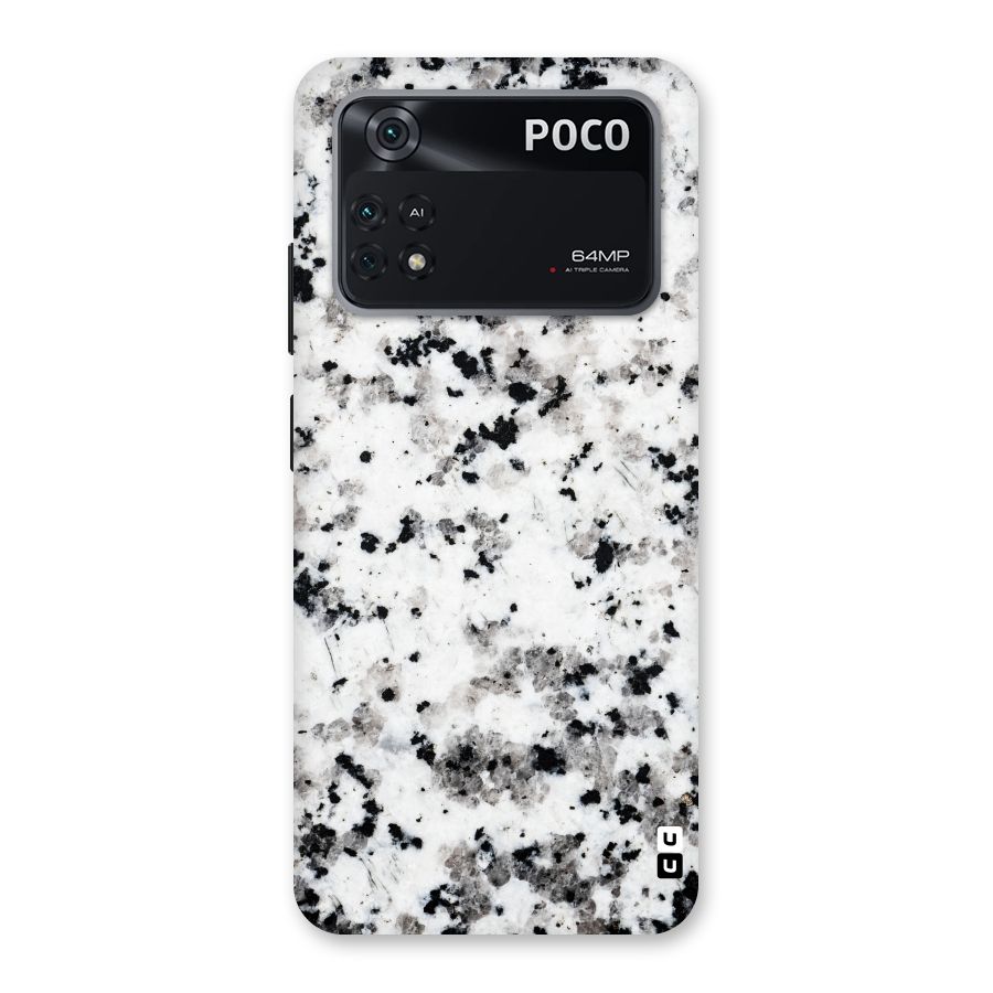 Charcoal Spots Marble Back Case for Poco M4 Pro 4G