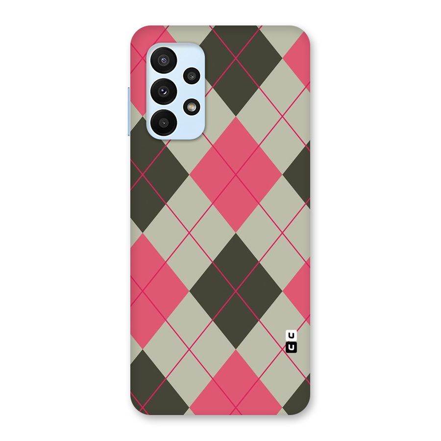 Check And Lines Back Case for Galaxy A23