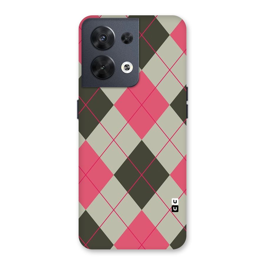 Check And Lines Back Case for Oppo Reno8 5G