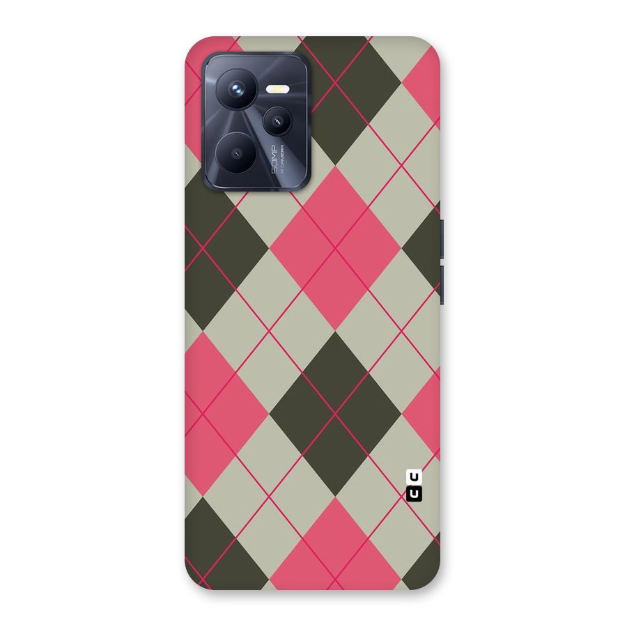 Check And Lines Back Case for Realme C35