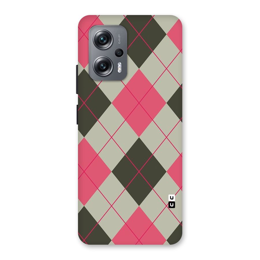 Check And Lines Back Case for Redmi K50i