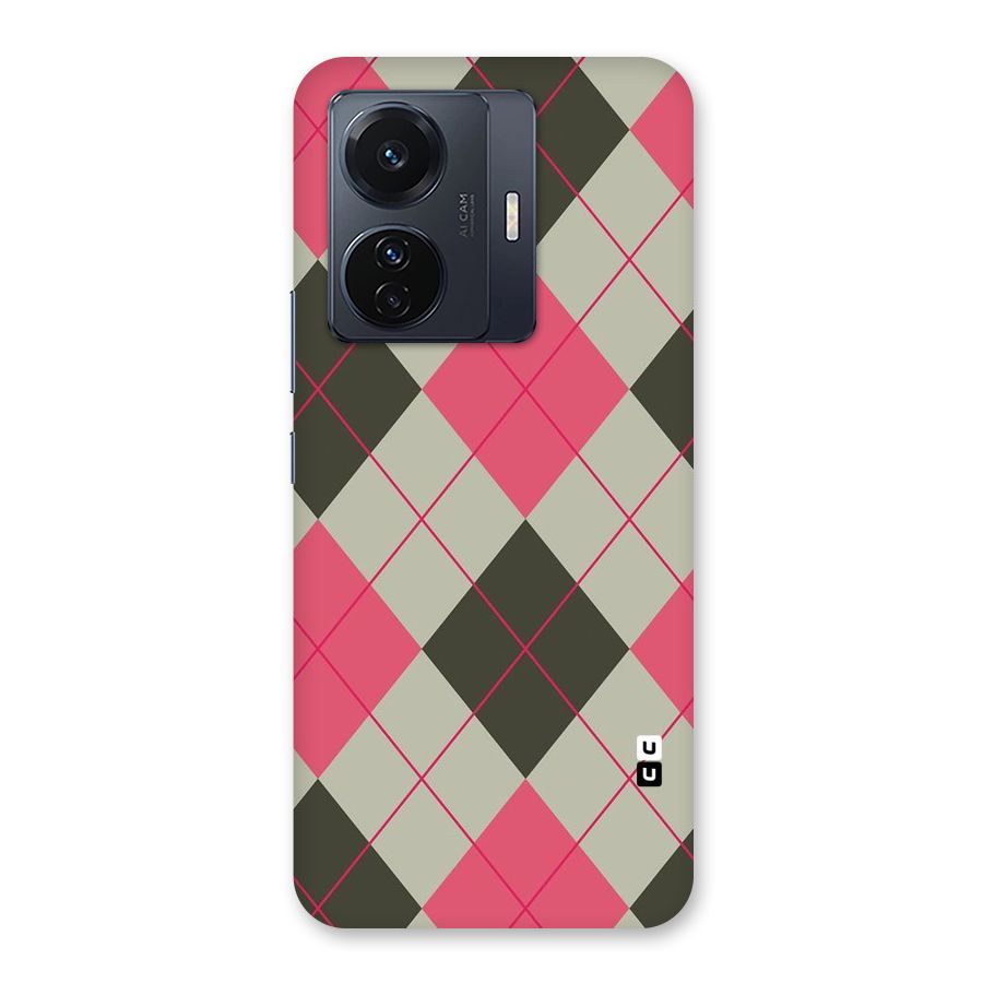 Check And Lines Back Case for Vivo T1 Pro