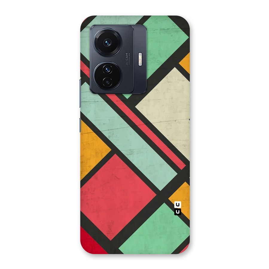 Check Colors Back Case for Vivo T1 Pro
