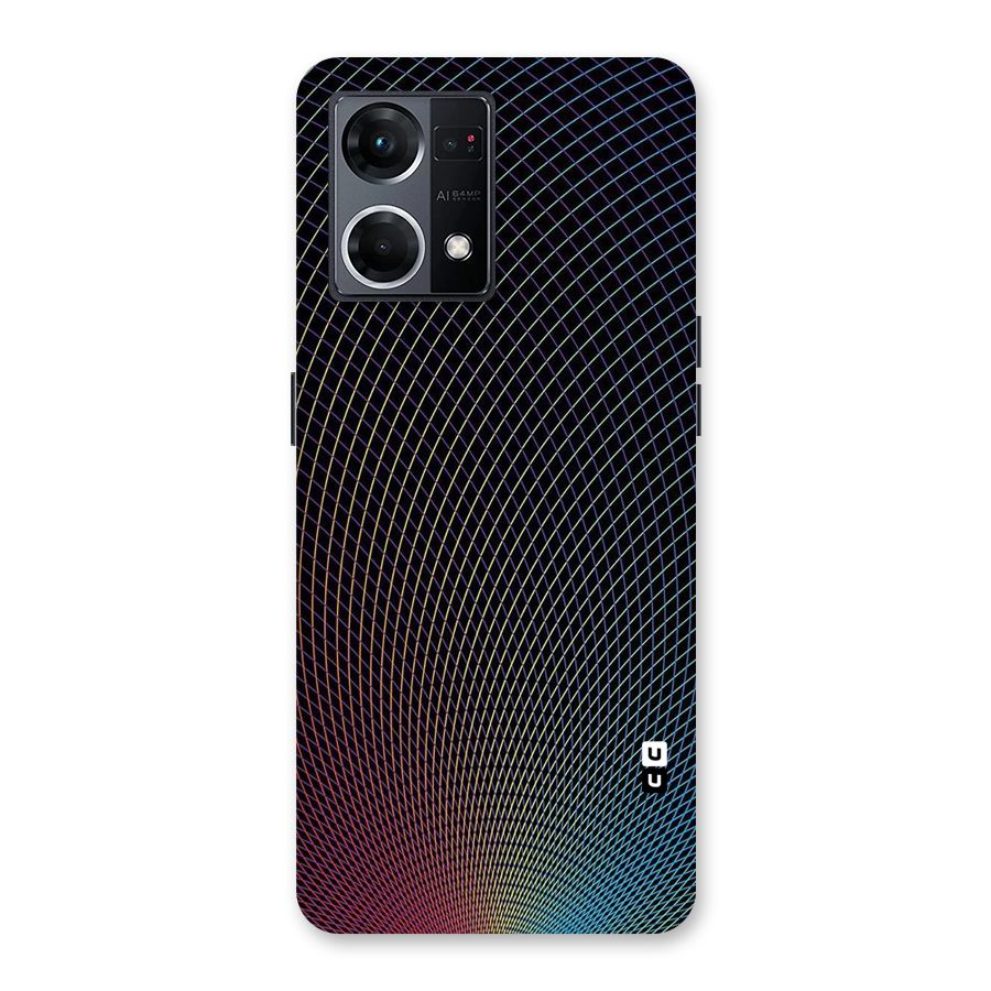 Check Swirls Glass Back Case for Oppo F21 Pro 5G