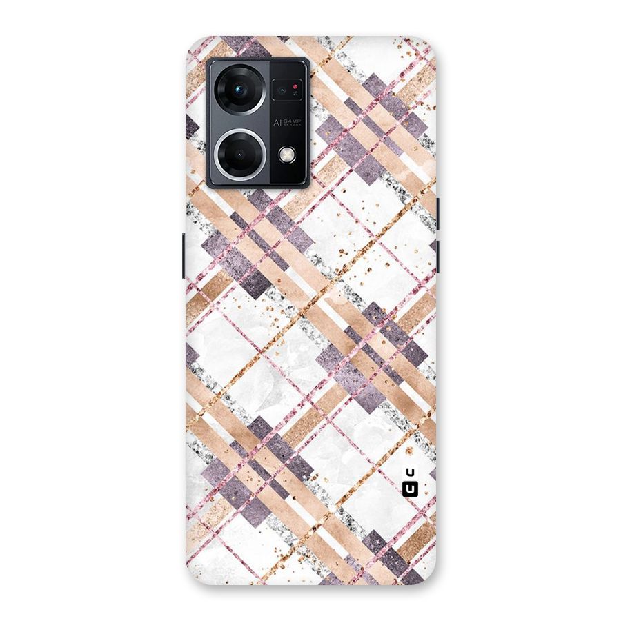 Check Trouble Glass Back Case for Oppo F21 Pro 5G