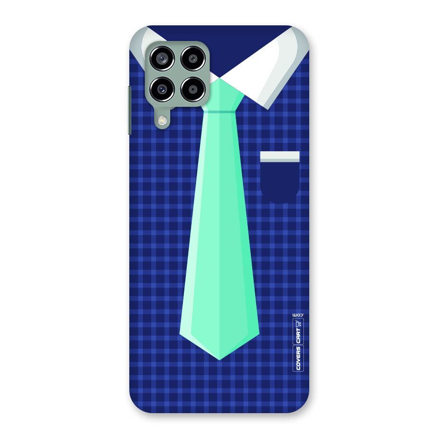 Checked Shirt Tie Back Case for Galaxy M33