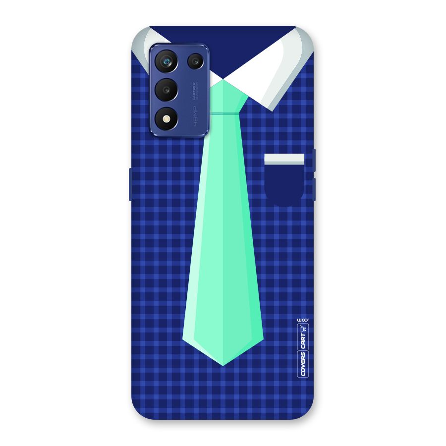 Checked Shirt Tie Back Case for Realme 9 5G Speed