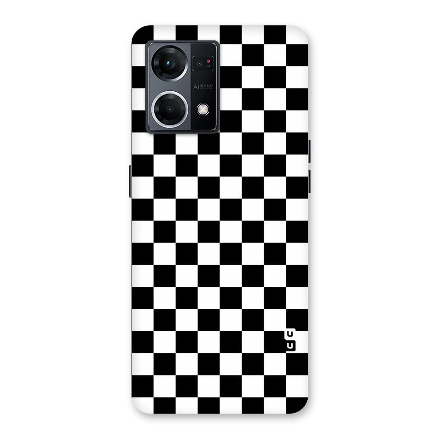 Checkerboard Glass Back Case for Oppo F21 Pro 5G