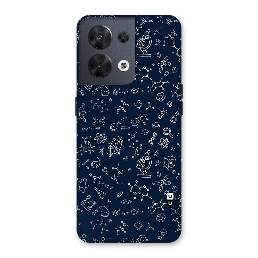 Chemistry Doodle Art Back Case for Oppo Reno8 5G