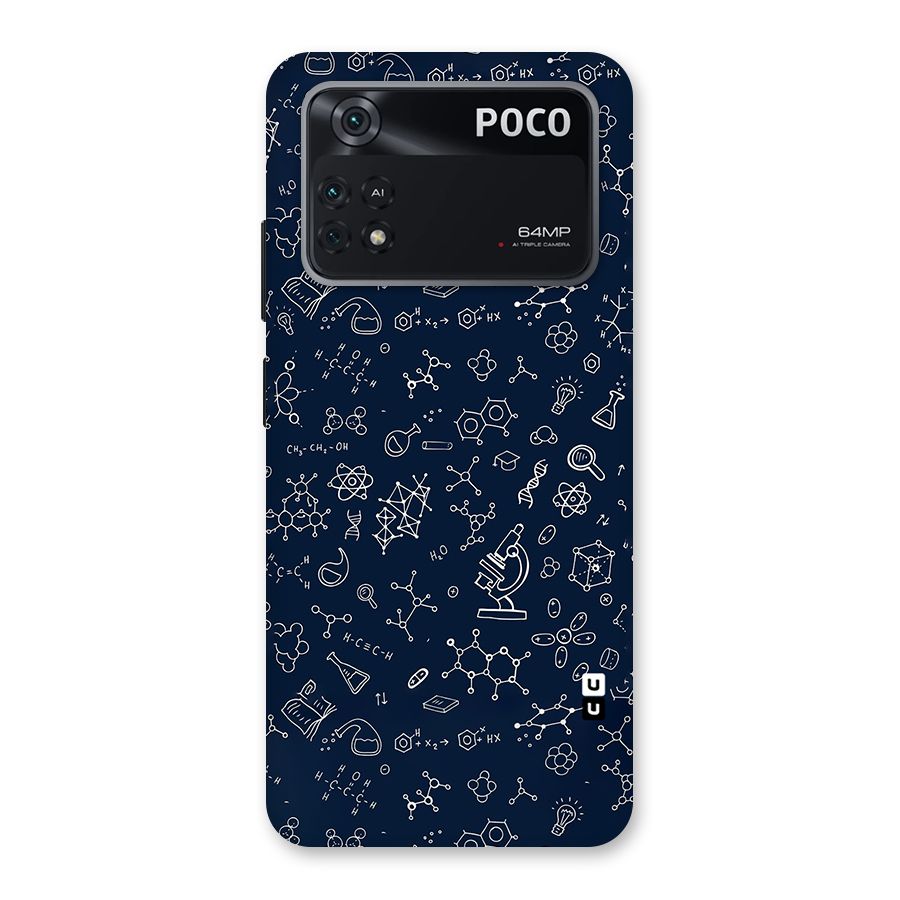 Chemistry Doodle Art Back Case for Poco M4 Pro 4G