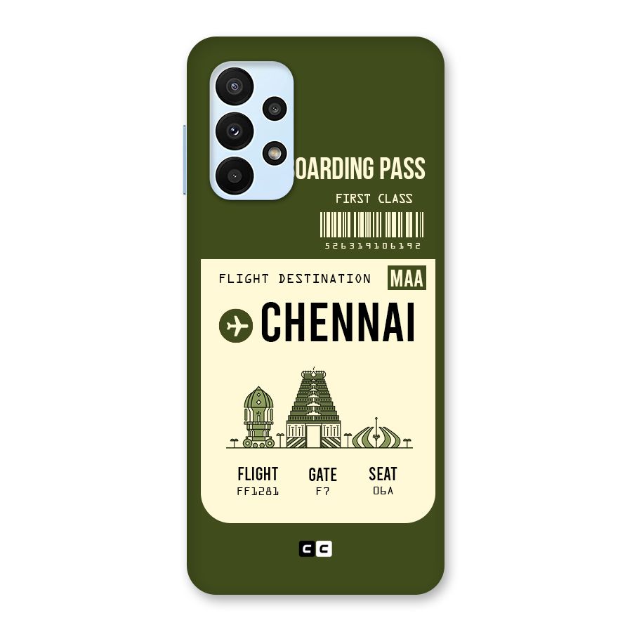 Chennai Boarding Pass Back Case for Galaxy A23