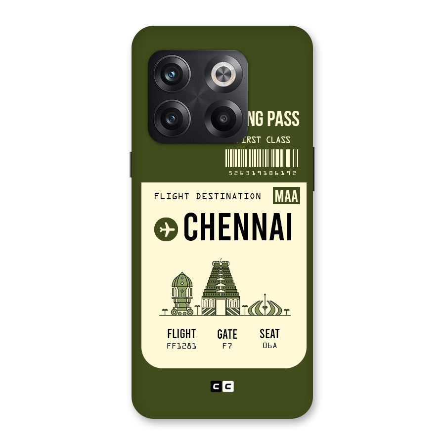 Chennai Boarding Pass Back Case for OnePlus 10T