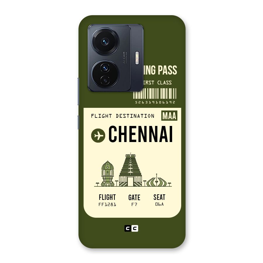 Chennai Boarding Pass Back Case for Vivo T1 Pro