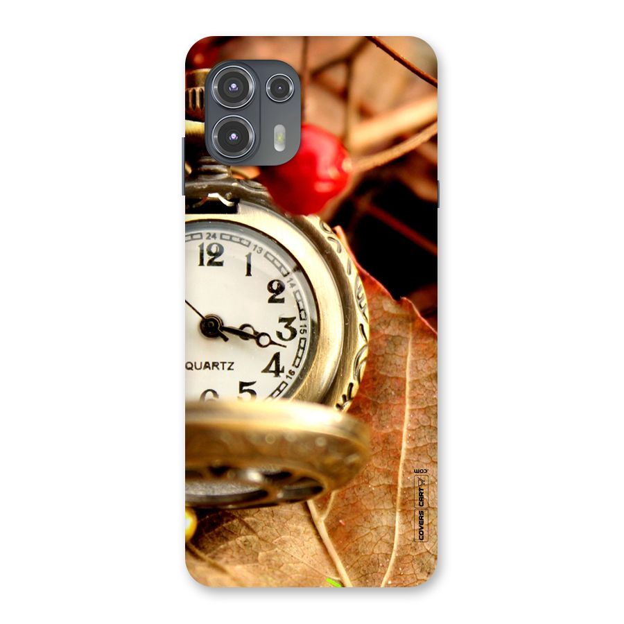 Cherry And Clock Back Case for Motorola Edge 20 Fusion