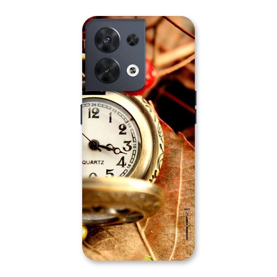 Cherry And Clock Back Case for Oppo Reno8 5G