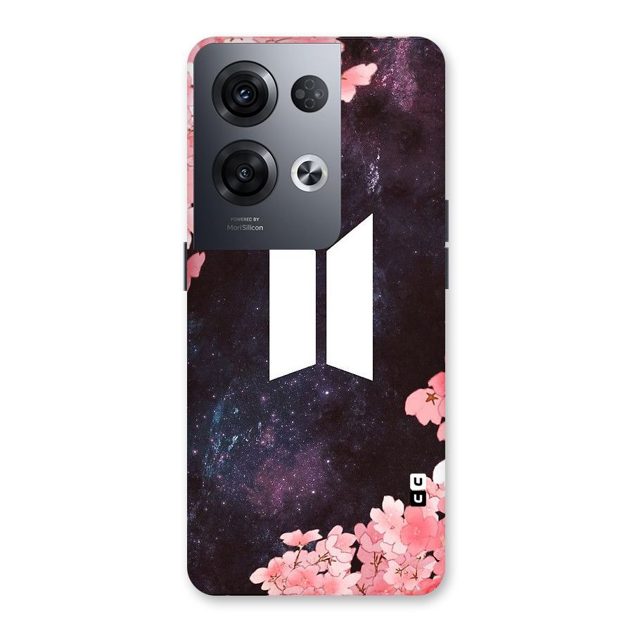 Cherry Blossom Pause Design Back Case for Oppo Reno8 Pro 5G