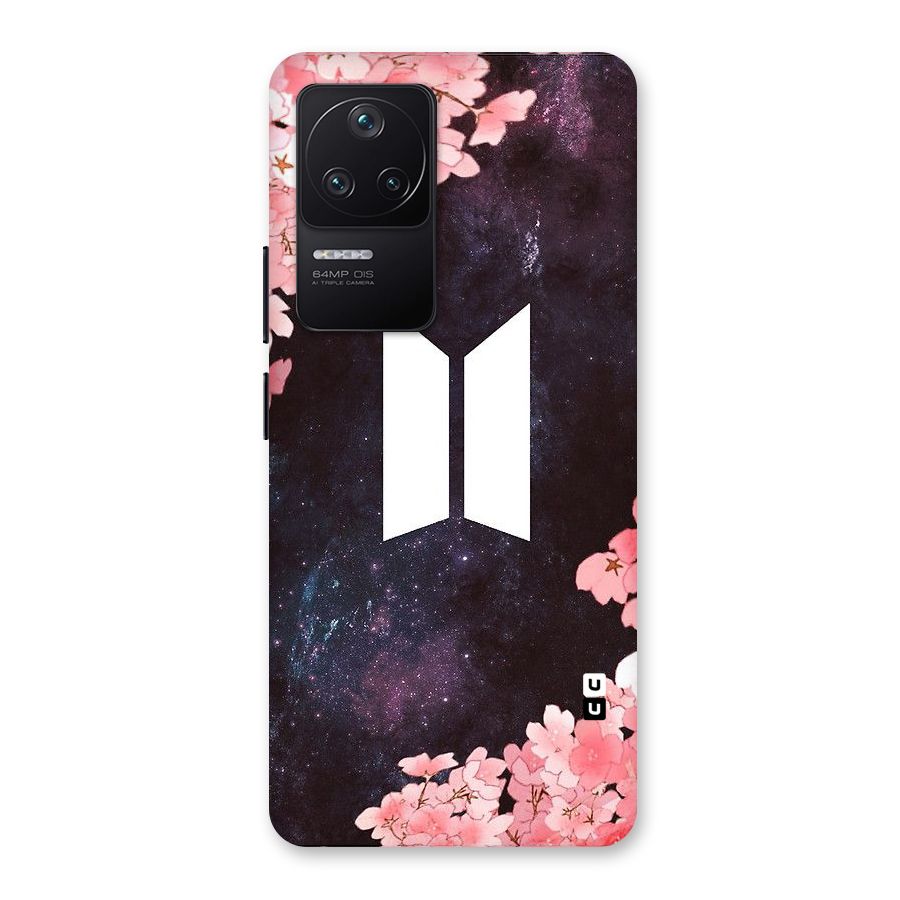 Cherry Blossom Pause Design Back Case for Poco F4 5G