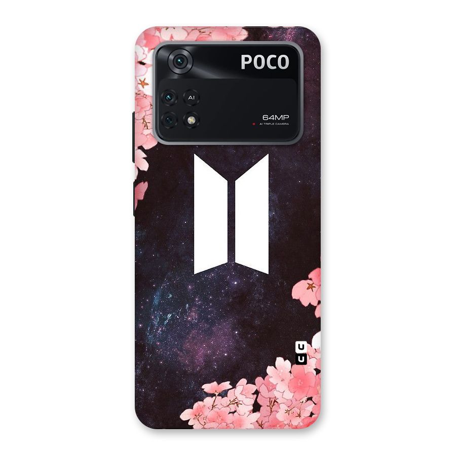 Cherry Blossom Pause Design Back Case for Poco M4 Pro 4G