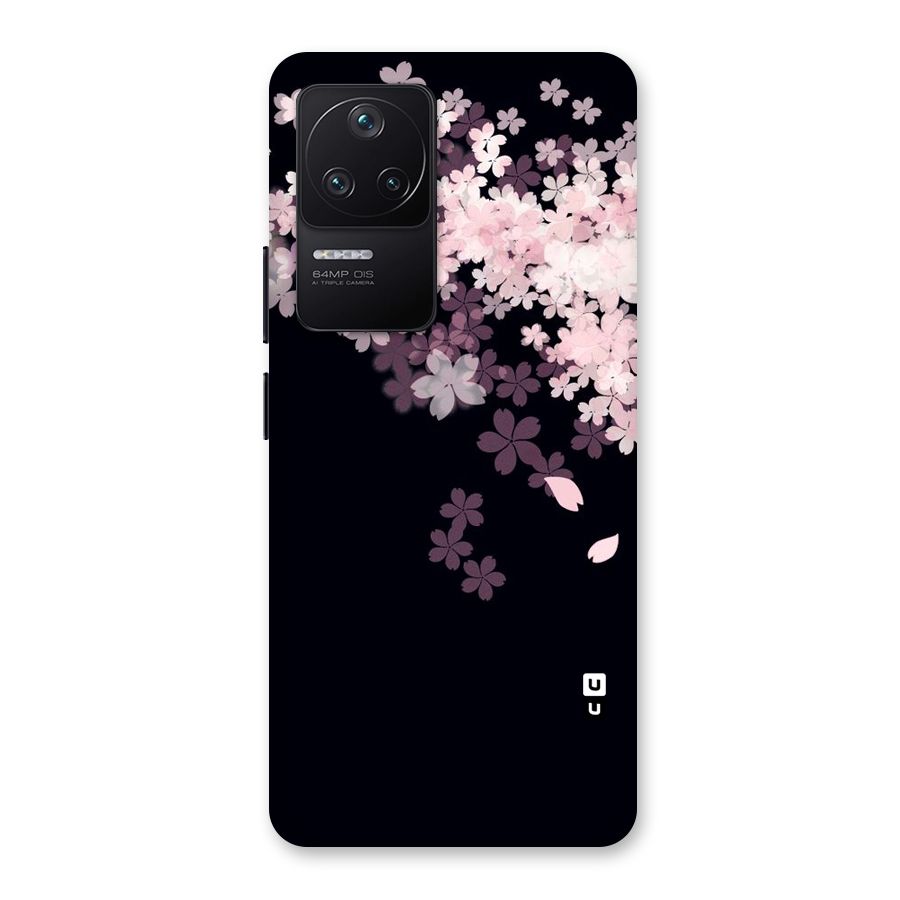 Cherry Flowers Pink Back Case for Poco F4 5G