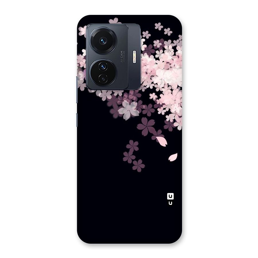Cherry Flowers Pink Back Case for Vivo T1 Pro