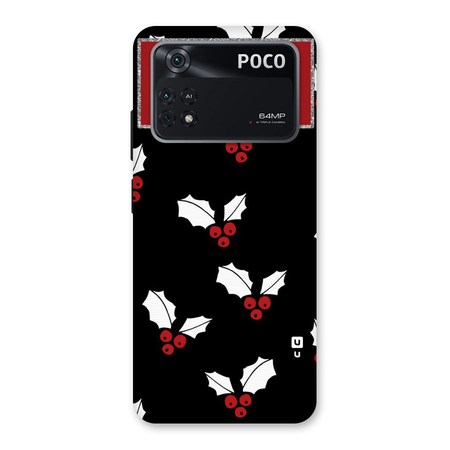 Cherry Leaf Design Back Case for Poco M4 Pro 4G