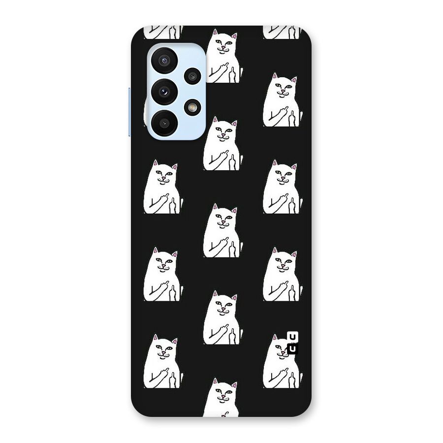 Chill Cat Pattern Back Case for Galaxy A23