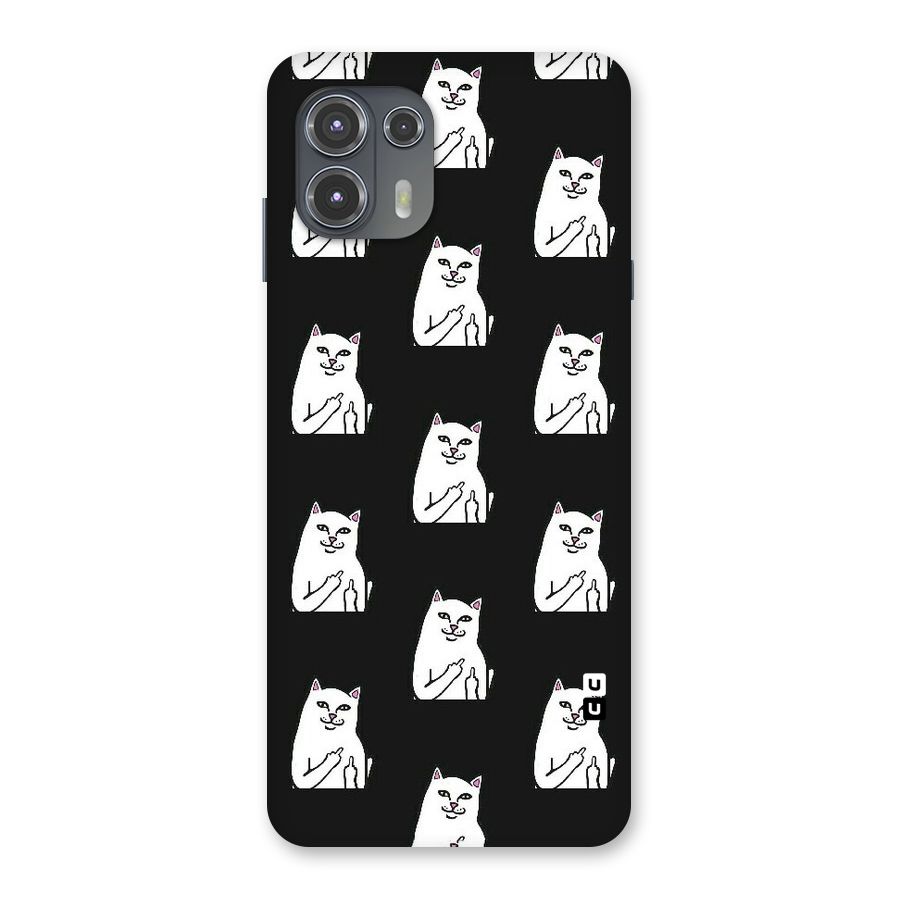 Chill Cat Pattern Back Case for Motorola Edge 20 Fusion