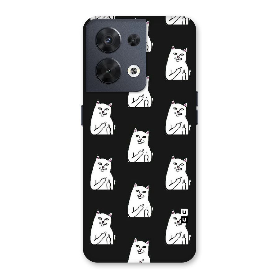 Chill Cat Pattern Back Case for Oppo Reno8 5G