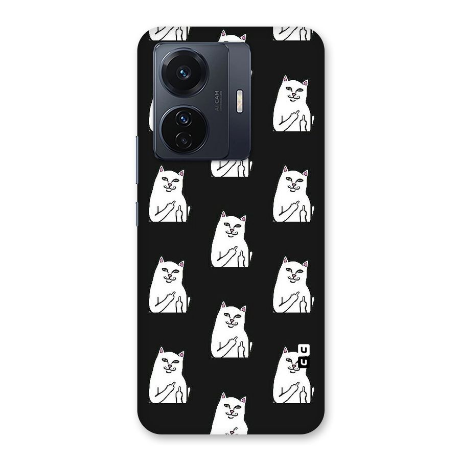 Chill Cat Pattern Back Case for Vivo T1 Pro
